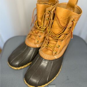 Brown and Black L.L. Bean Duck Boots NWOT